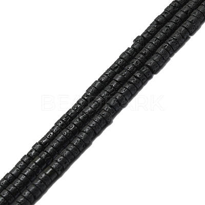 Natural Lava Rock Beads Strands G-F631-A45-1