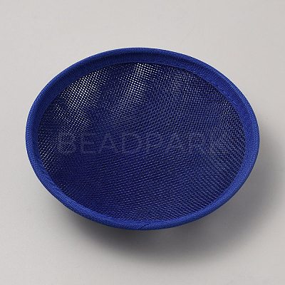 Imitation Hemp Round Fascinator Hat Base for Millinery AJEW-WH0472-45A-05-1