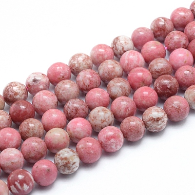 Natural Thulite Beads Strands G-G823-06-10mm-1