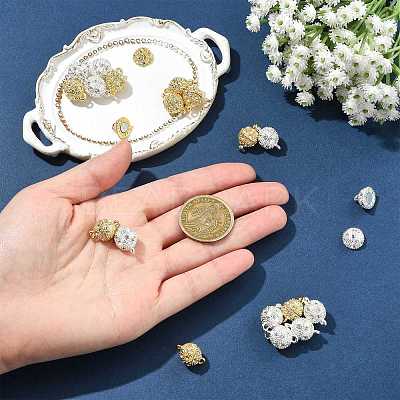 10 Bags Alloy Rhinestone Magnetic Clasps RB-FS0001-08S-1