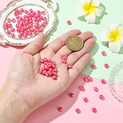Opaque Acrylic Beads MACR-YW0003-55F-1