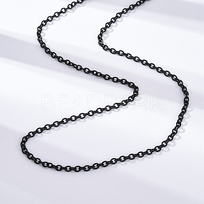 304 Stainless Steel Cable Chain Necklaces STAS-G170-13B-1