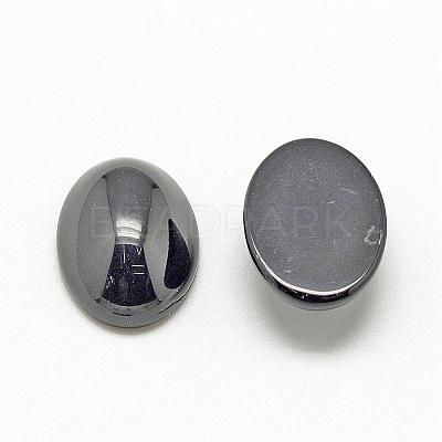 Natural Black Stone Cabochons G-R415-13x18-46-1