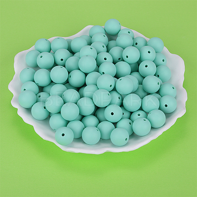 Round Silicone Focal Beads SI-JX0046A-93-1