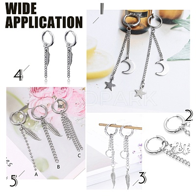 Iron Ends with Twist Chains CH-R001-N-5cm-1