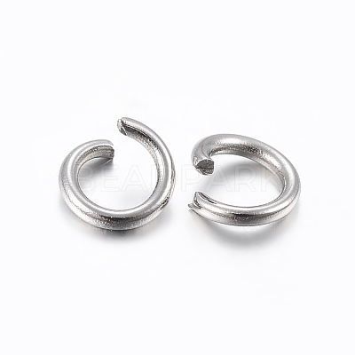 Tarnish Resistant 304 Stainless Steel Open Jump Rings STAS-H437-5x0.5mm-1