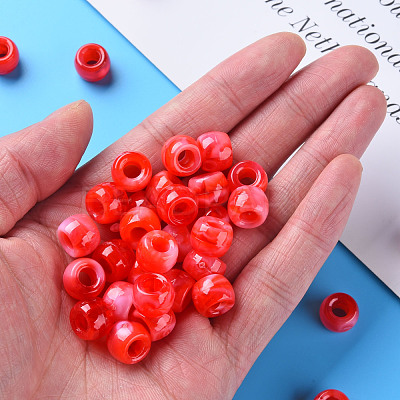 Acrylic European Beads MACR-S375-002A-05-1
