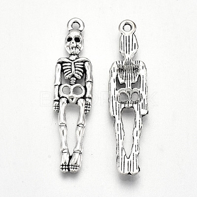 Tibetan Style Alloy Pendants X-TIBE-S323-056AS-RS-1