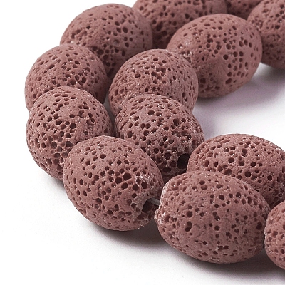 Natural Lava Rock Beads Strands G-F671-03B-18-1