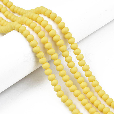 Handmade Polymer Clay Beads Strands X-CLAY-N008-053-01-1