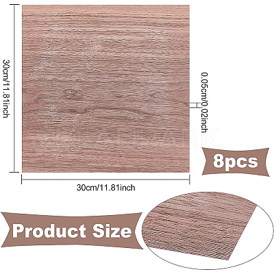 8 Sheets Walnut Wood Sheet DIY-BC0005-38-1