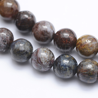Natural Pietersite Beads Strands G-P336-01-8mm-1