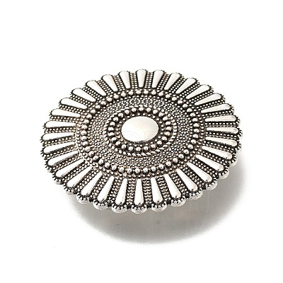 Tibetan Style Alloy Flower Multi-Strand Links PALLOY-D291-01AS-01-1