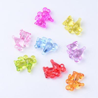 Transparent Acrylic Pendants TACR-S132-21-1