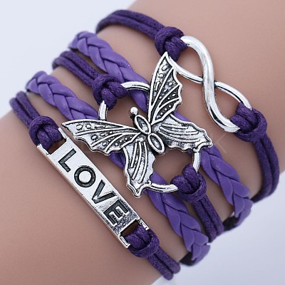Imitation Leather Multi-strand Bracelets WG22DAF-04-1