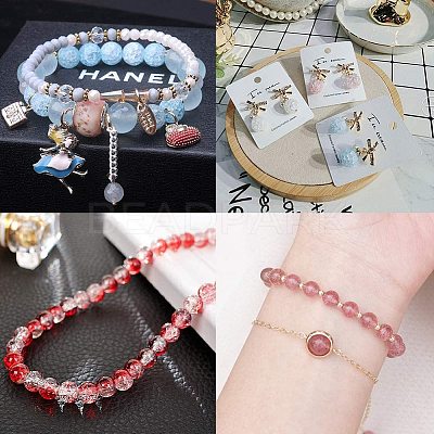 Baking Paint Crackle Glass Beads CCG-PH0002-10-1
