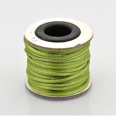 Round Nylon Satin Rattail Cord X-NWIR-O001-A-15-1