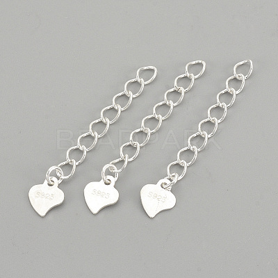 925 Sterling Silver Twisted Extender Chains LS-STER-S002-32-1