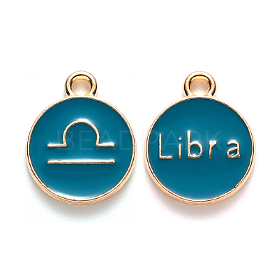 Alloy Enamel Pendants ENAM-S124-01A-05K-1