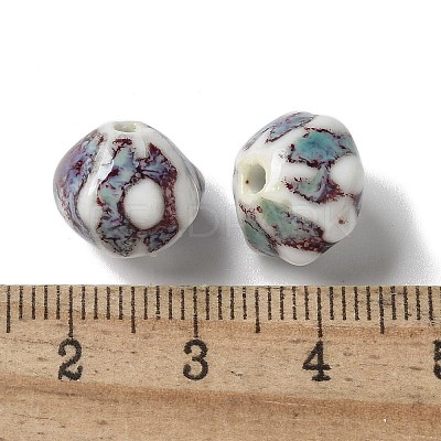 Vintage Porcelain Pumpkin Beads PORC-L080-A04-1