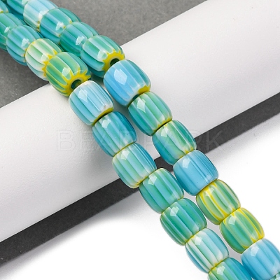 Handmade Lampwork Beads Strands X-LAMP-K041-01B-23-1