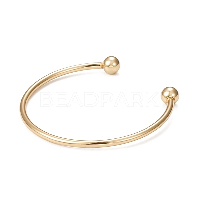 Rack Plating Brass Cuff Bangle Making KK-E078-01G-1