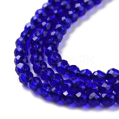 Transparent Glass Beads Strands X-GLAA-H021-04-09-1