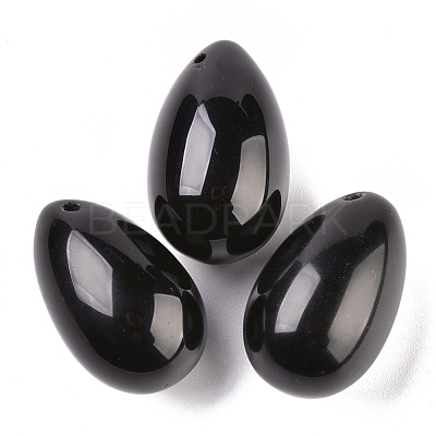 Natural Obsidian Pendants G-P438-D-05-1