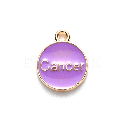 Alloy Enamel Pendants X-ENAM-S124-01B-01D-1