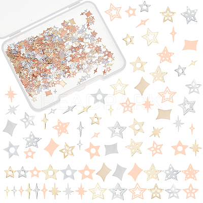 540Pcs 18 Style Brass Cabochons MRMJ-OC0003-28-1