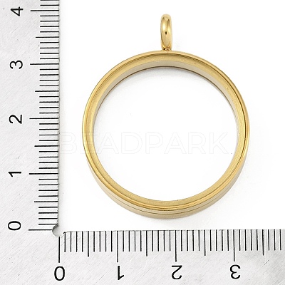 Ion Plating(IP) 304 Stainless Stee Locket Pendants STAS-S132-16G-04-1