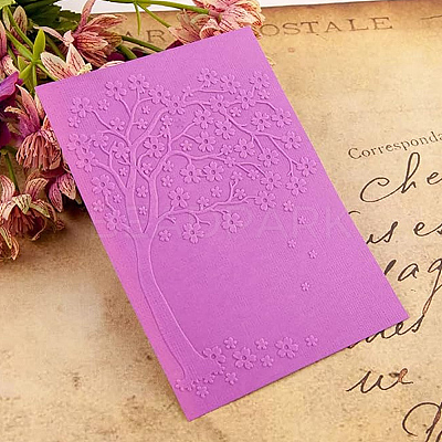 6Pcs 6 Styles Plastic Embossing Folders DIY-SP0005-35-1