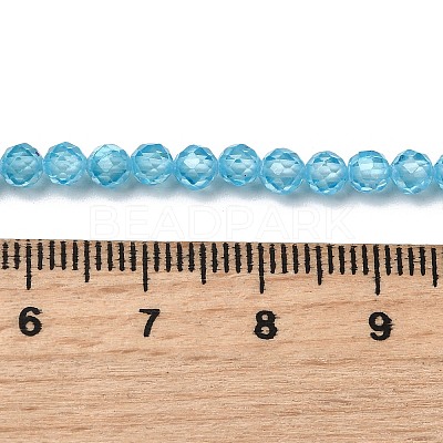 Cubic Zirconia Beads Strands G-G792-47-16C-1