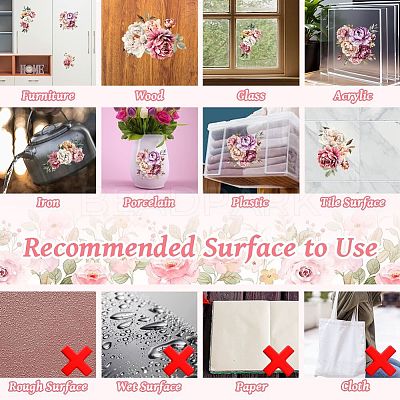3 Sheets 3 Styles PVC Waterproof Decorative Stickers DIY-WH0404-563-1