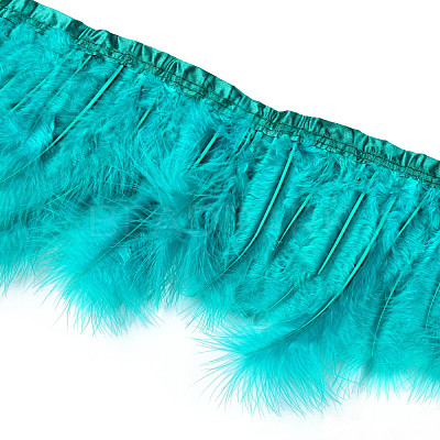 Turkey Feather Fringe Trimming FIND-T037-03F-1