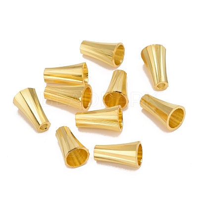 Golden Brass Bead Cone Caps X-KK-E362-G-1