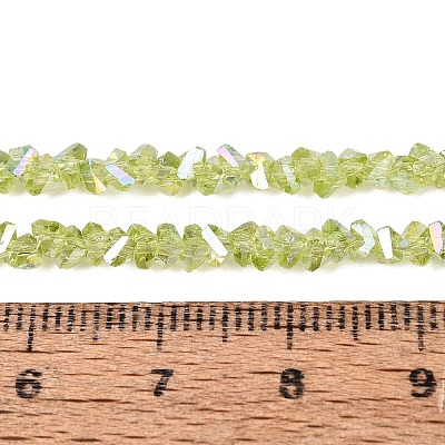 Electroplate Transparent Glass Beads Strands LS-EGLA-Q139-01A-A17-1