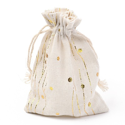 Christmas Theme Cotton Fabric Cloth Bag X-ABAG-H104-B11-1