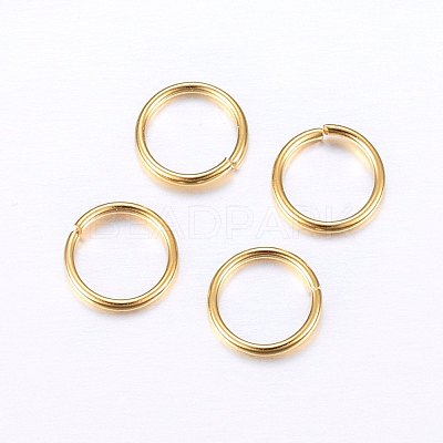 304 Stainless Steel Open Jump Rings X-STAS-O098-01G-02-1
