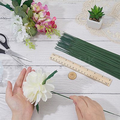 100Pcs Iron Stalk Flower Rod AJEW-SP0003-73B-1