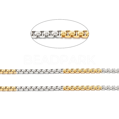 Ion Plating(IP) 304 Stainless Steel Box Chains STAS-B001-27C-G-1