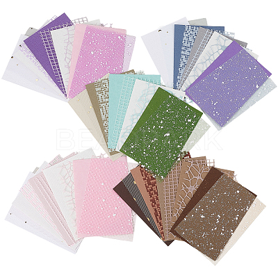 10 Sets 5 Colors Invitation Card Scrapbook Paper Pad DIY-SP0004-48-1