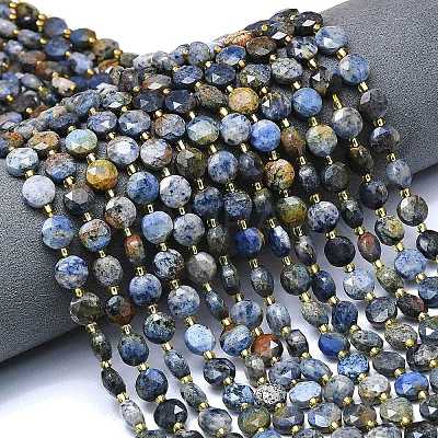Natural Dumortierite Beads Strands G-C116-A81-02-1