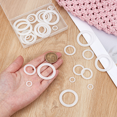 30Pcs 3 Styles PE Plastic Findings FIND-CY0001-68-1