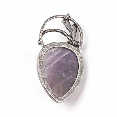 Natural Amethyst Pendants X-G-I220-G06-1