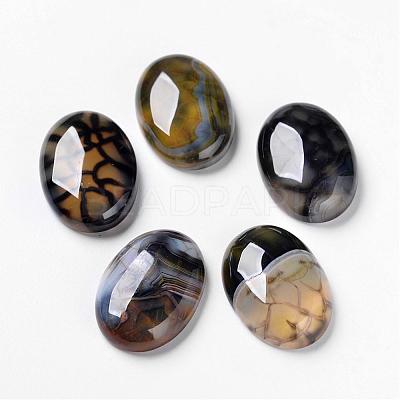 Natural Dragon Veins Cabochons G-F296-05-18x25mm-1