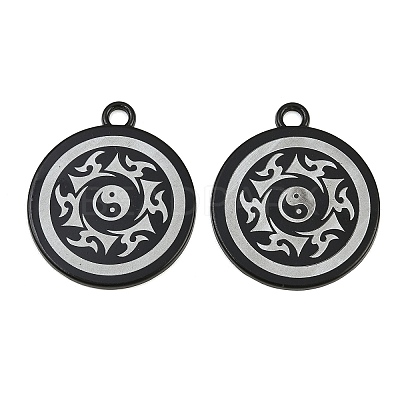 Baking Paint Alloy Painted Finish Pendants AL-CBA2376-08EB-1