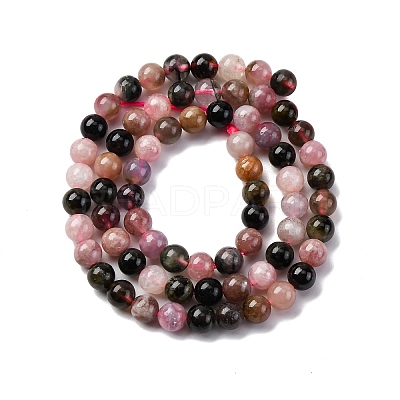 Natural Multicolor Tourmaline Beads Strands G-L608-B01-01-1