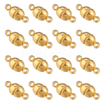Brass Magnetic Clasps with Loops X-KK-D331-G-NF-1