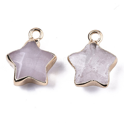 Natural Quartz Crystal Pendants G-N326-36J-1
